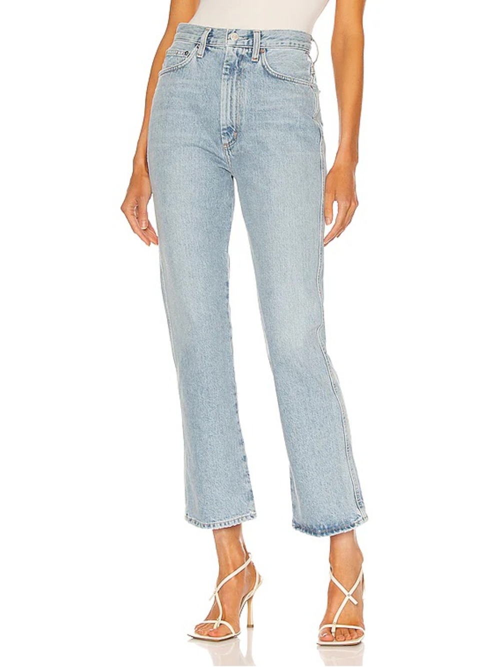AGOLDE Pinch Waist High Rise Kick Jeans Riptide Size 27